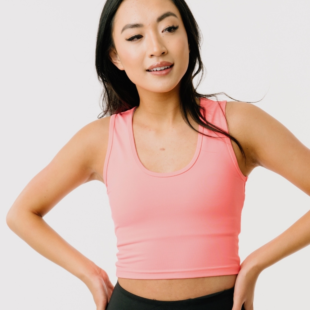 Zyia Active Flamingo Stronger Tank Top Sz L